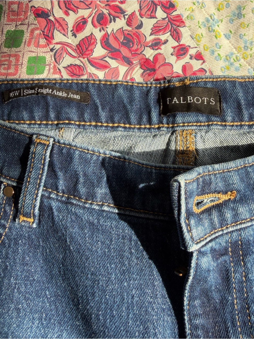 Talbots Dark Blue Slim Straight Ankle Jeans